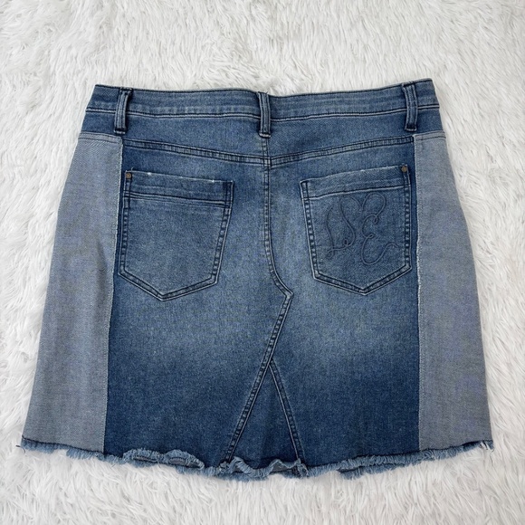 Libby Edelman Denim Y2K‎ Mini Skirt Size Large - Picture 6 of 6